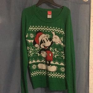 Disney Mickie Mouse Christmas Sweater Large